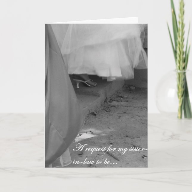 Carte de demande de la future gendre (Devant)