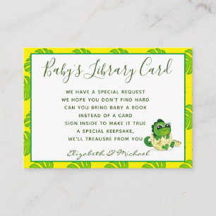 Carte de demande de livre de bibliothèque pour béb