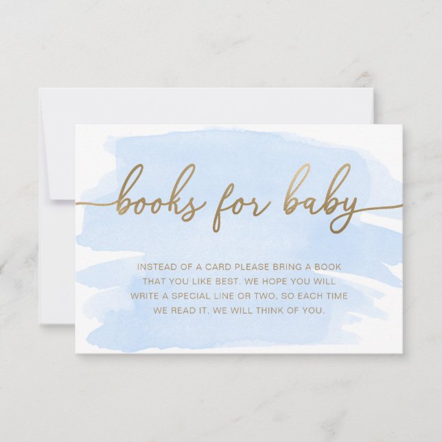 Carte de demande de livres à insérer - Aquarelle b (Devant)