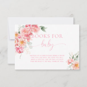 Carte de demande de livres pour bébé Piper Peony