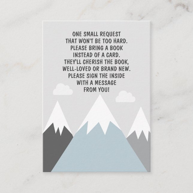 Carte de demande de réservation de montagne Advent (Devant)