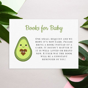 Carte de demande de réservation Kawaii Avocado Bab
