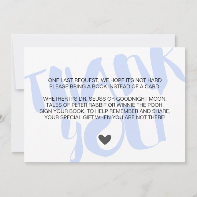 Carte de demande de réservation pour bébé garçon d (Devant)