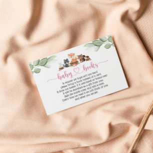 Carte de demande de réservation pour un animal ros