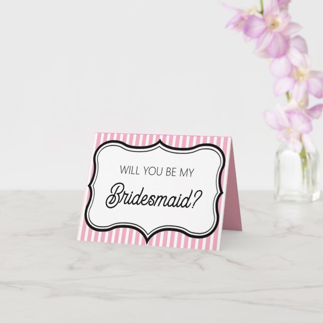 Carte de demande de témoin de mariage (Orchidée)