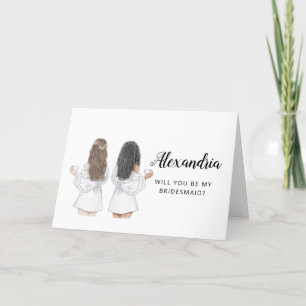 Carte de demande demoiselle d'honneur