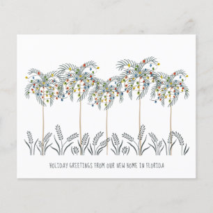 Carte de déménagement Budget Christmas Lights Palm