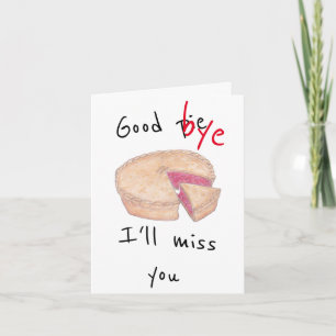 Carte de départ Good Bye (Good Pie)