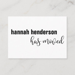 Carte de déplacement pour une personne simple, noi