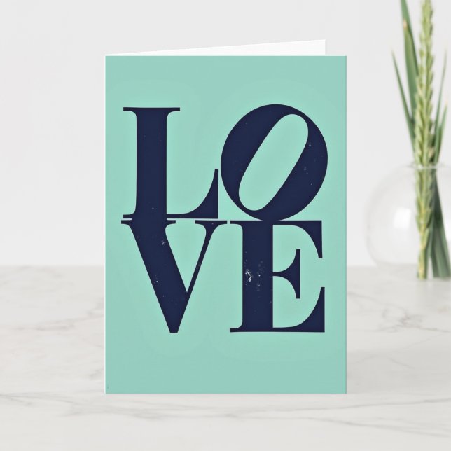 Carte de design d'amour minimaliste (Devant)