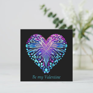 Carte de design de coeur décoratif de Valentine