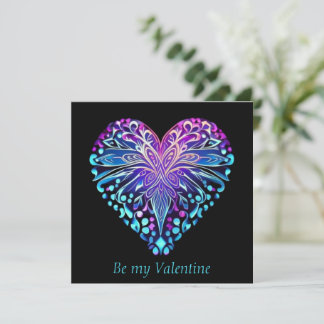 Carte de design de coeur décoratif de Valentine