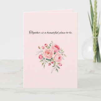 Carte de design de mariage floral élégant