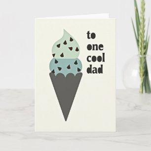 Carte de dessert pour le papa le plus cool