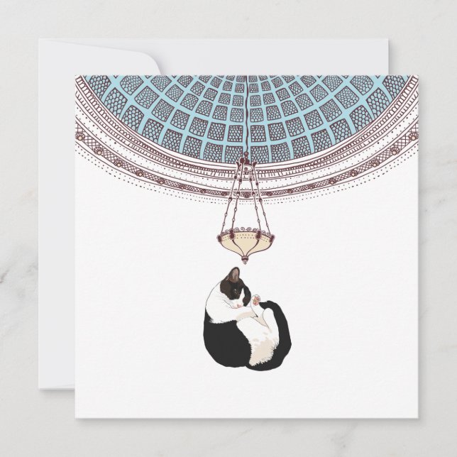 Carte de dessin de chat (Devant)