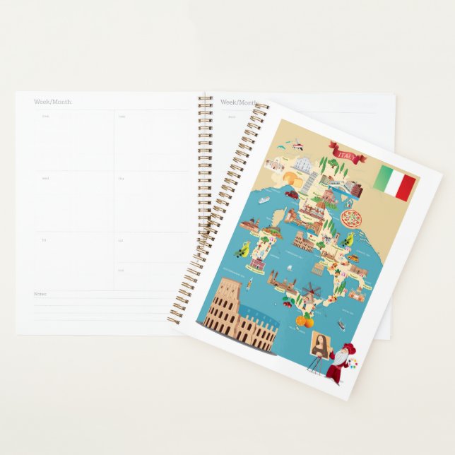 Carte de dessin de l'Italie (Devant avec enveloppe)