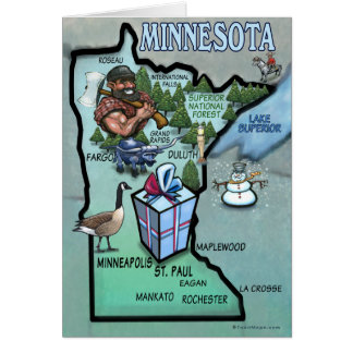 Carte de dessin du Minnesota