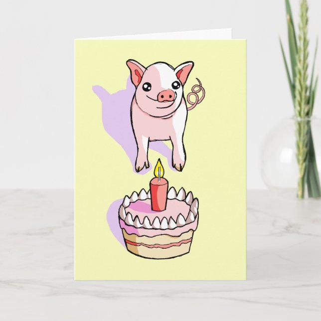Carte de dessin joyeux pour un joli Anniversaire (Devant)
