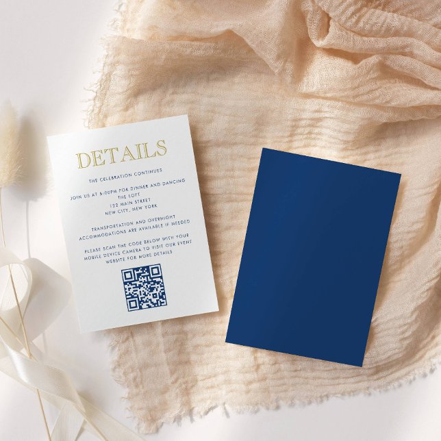 Carte de détail de Bar Mitzvah simplement élégant  (Créateur téléchargé)