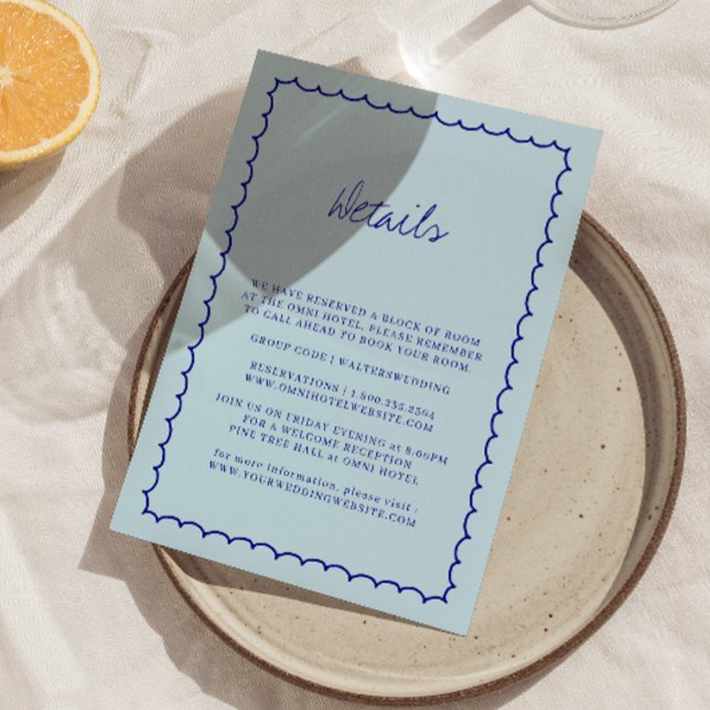 Carte de détail de Mariage à main moderne (Créateur téléchargé)