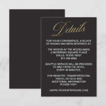 Carte de détail de mariage du Nouvel An élégante e
