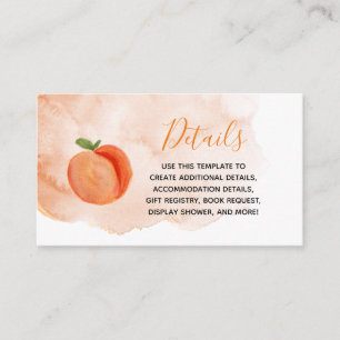 Carte de détail Summer Sweet Little Peach