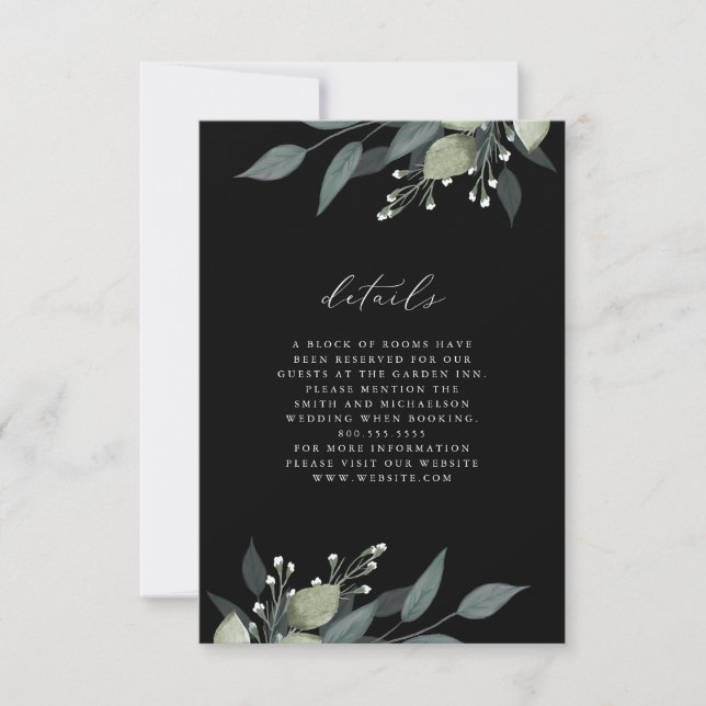Carte de détails Bouquet de verdure (Devant)