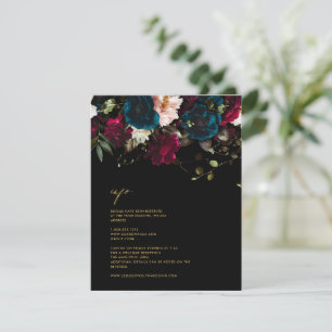 Carte de détails de fleurs botaniques Moody par Pi