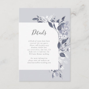 Carte de détails de la flore d'automne