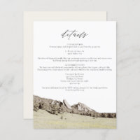 Carte de détails de l'aquarelle Boulder Colorado F