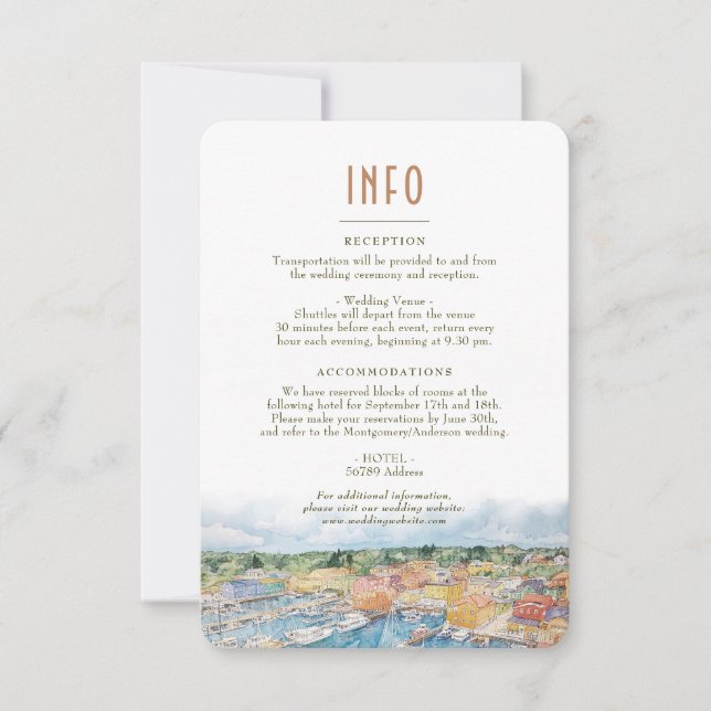 Carte de détails de Newport Harbour INFO (Devant)