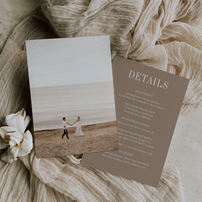 Carte de détails de photo de mariage OASIS (Créateur téléchargé)