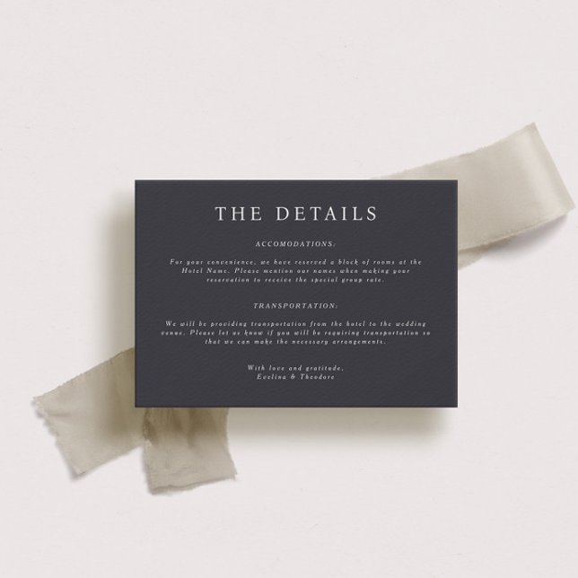 Carte de détails du Mariage Parker Landscape (Créateur téléchargé)