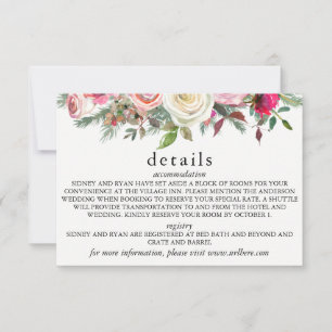 Carte de détails ROSE ROSE ROSE PINK pour Faire-pa