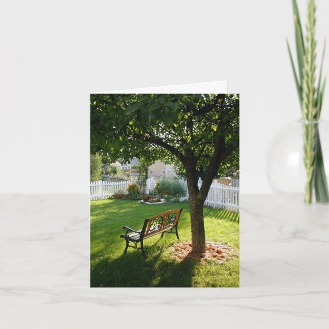 Carte De Détente De Jardin Pacifique (Devant)
