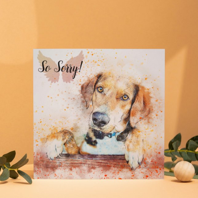 Carte de deuil pour chien (Créateur téléchargé)