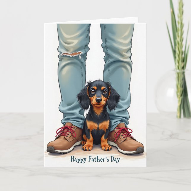 Carte de dévotion canine pour la fête des pères (Devant)