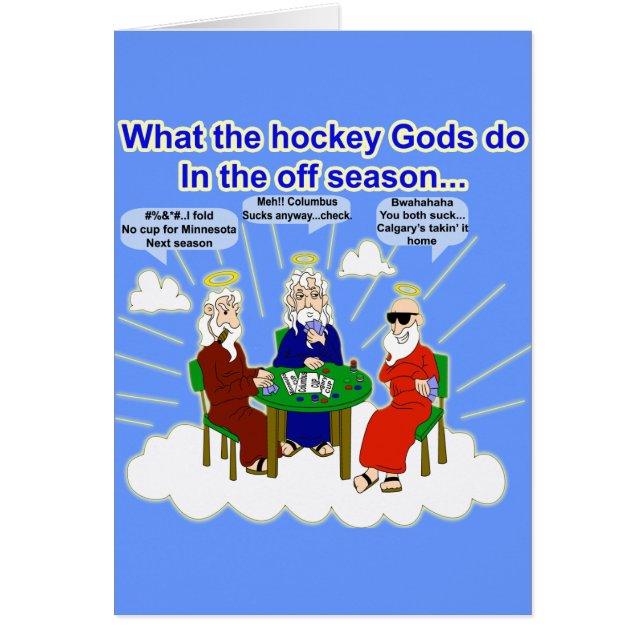 Carte de dieux d'hockey (Devant)