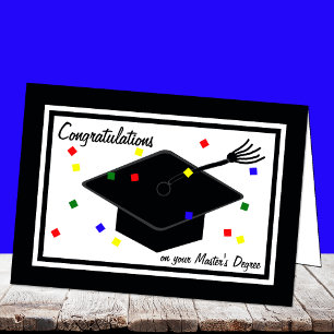 Carte de diplôme de maîtrise