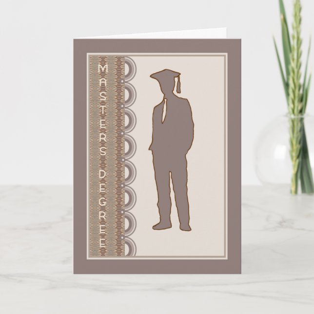 Carte de diplôme de master pour fils ou pour n'imp (Devant)