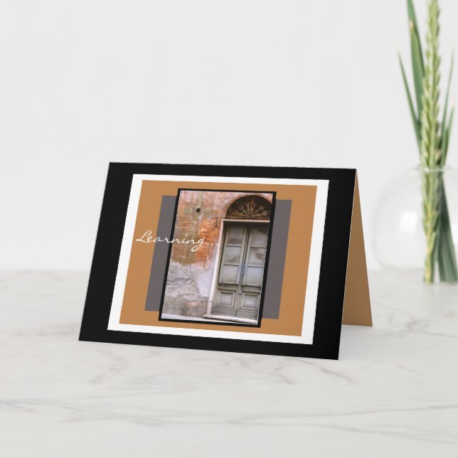 Carte de diplôme Porte vers l'avenir (Devant)