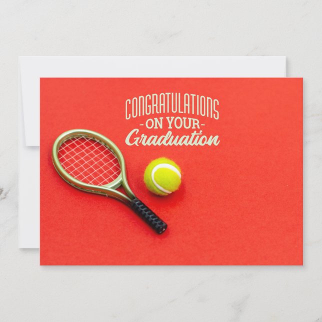 Carte de diplôme pour joueur de tennis (Devant)