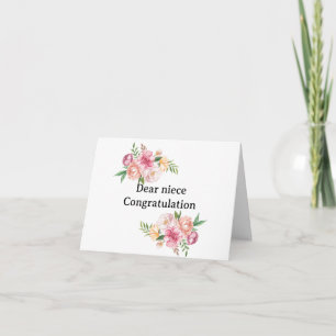 carte de diplôme pour nièce