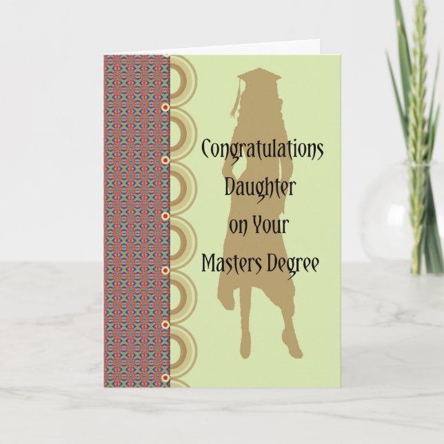 Carte de diplômée de master. (Devant)