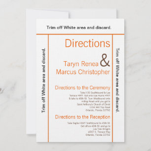 Carte de direction 3.5x6 Brown Oran Chevro