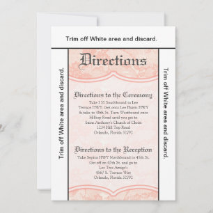 Carte de direction 3.5x6 Pays Dentelle de corail I