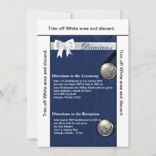 Carte de direction 3,5x6 Uniforme de classe A de l