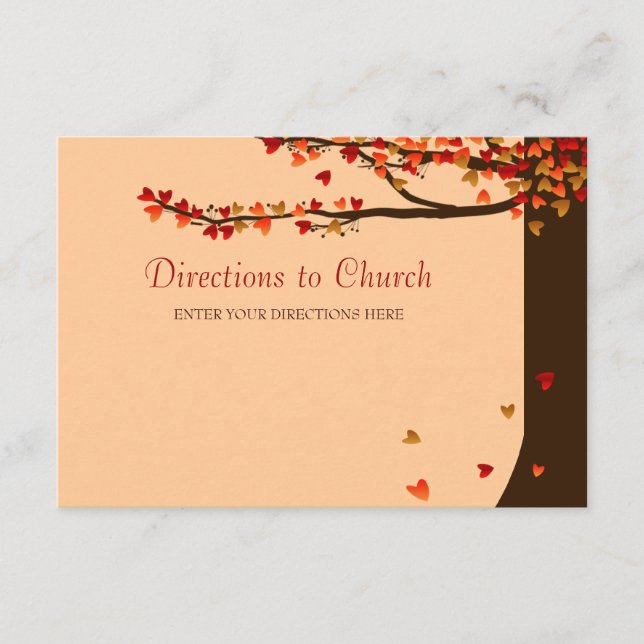 Carte de direction des Inséparables tombant du coe (Devant)