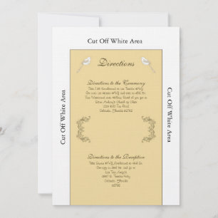 Carte de direction des Mariages Brown/Tan Insépara
