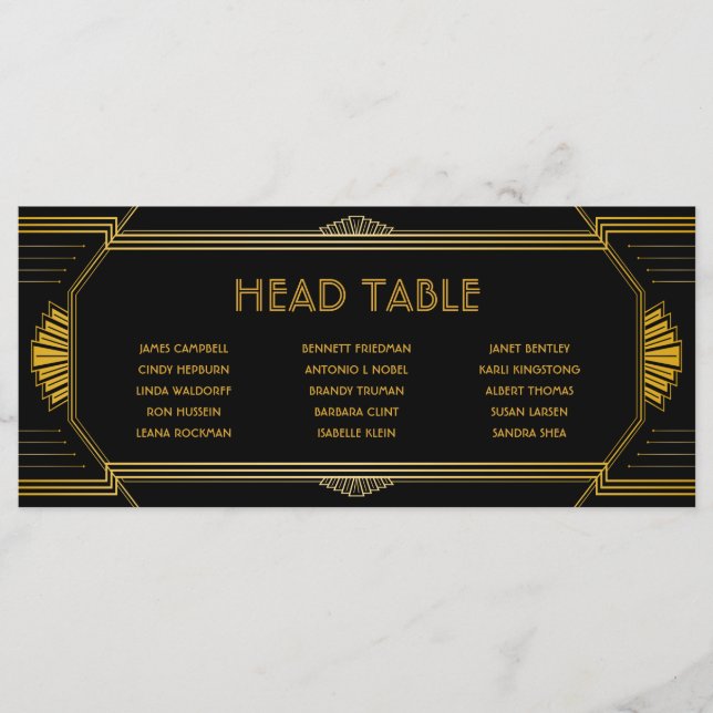 Carte de disposition des places de la table princi (Devant)